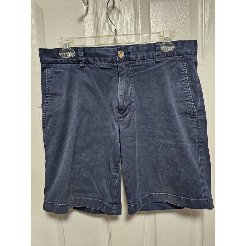 Vineyard Vines Men's 32 Breaker Shorts Navy Chino Flat Front Pockets Stretch